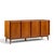 Merton Gershun for American of Martinsville Mid Century Walnut and Cane Credenza and Hutch The credenza measures: 64 wide...