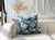Contemporary Blue Geometric Ikat Pillow Cover For Sale - Image 3 of 6