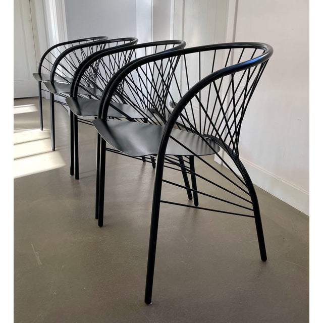 1980s Lizzie Chairs by Regis Protiere for Paolo Pallucco, 1980s, Set of 4 For Sale - Image 5 of 13