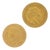 Vintage Gold Coins, Set of 2 For Sale