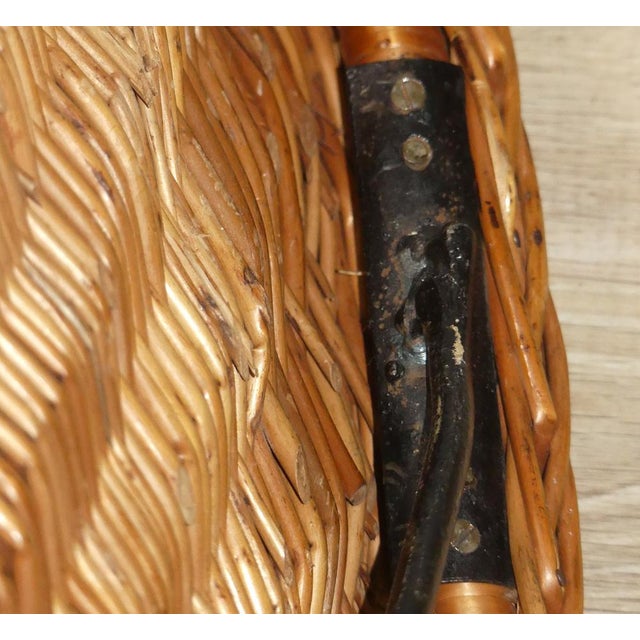 Wicker Chair by Teun Velthuizen for Urotan, Netherlands, 1950s For Sale - Image 11 of 13