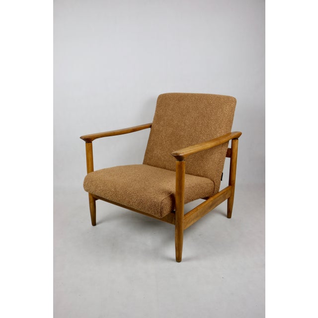 1970s Orange Gold GFM-142 Armchair by Edmund Homa, 1970s For Sale - Image 5 of 11