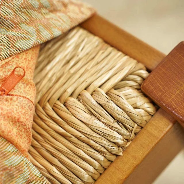 Set of Straw Chairs For Sale - Image 3 of 6