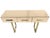 This beige modern console table is an extraordinary piece that exemplifies Italian craftsmanship and mid-century modern...