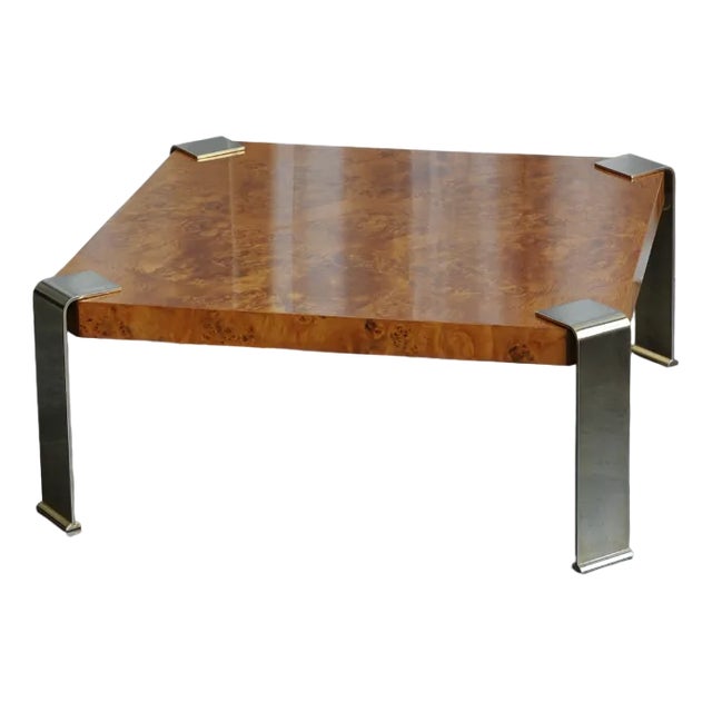 Italian Coffee Table by Milo Baughman, 1970s For Sale