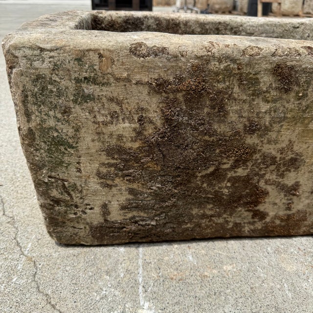 Antique Limestone Trough 51626f 25.5"w For Sale In Los Angeles - Image 6 of 8