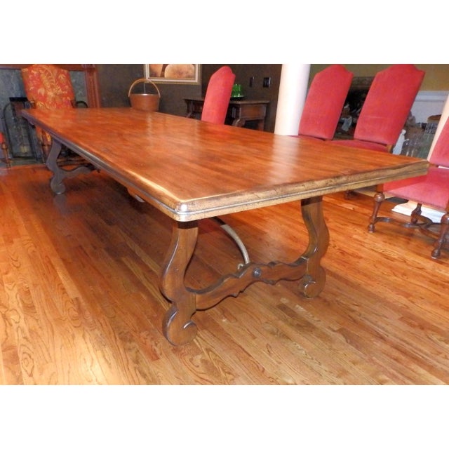 20th Century Rustic Drexel Heritage Tavola for a Feast Trestle Dining