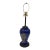 Mid Century Blue Opalescent Table Lamp in Blue For Sale