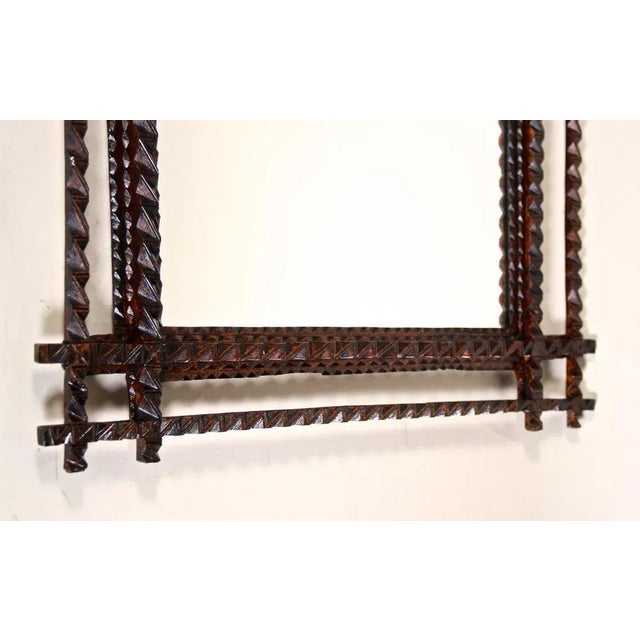 Glass Tramp Art Wall Mirror, Austria, 1880s For Sale - Image 7 of 17