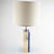 Pierre Giroudon (French, b. 1923) Lucite Table Lamp with Encapsulated Dandelion Seed Head, c. 1970 Striking modernist...