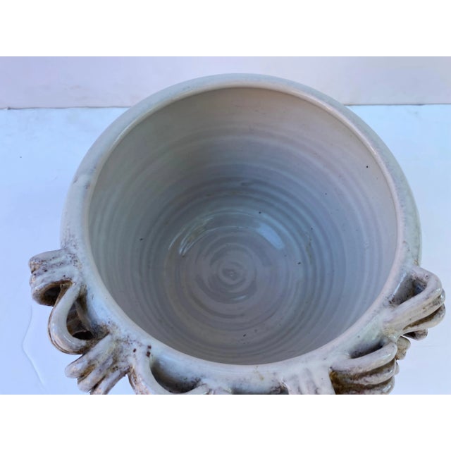 Mid-Century Modern Rosenthal-Netter Italian Ceramic Lion Planter For Sale - Image 3 of 9