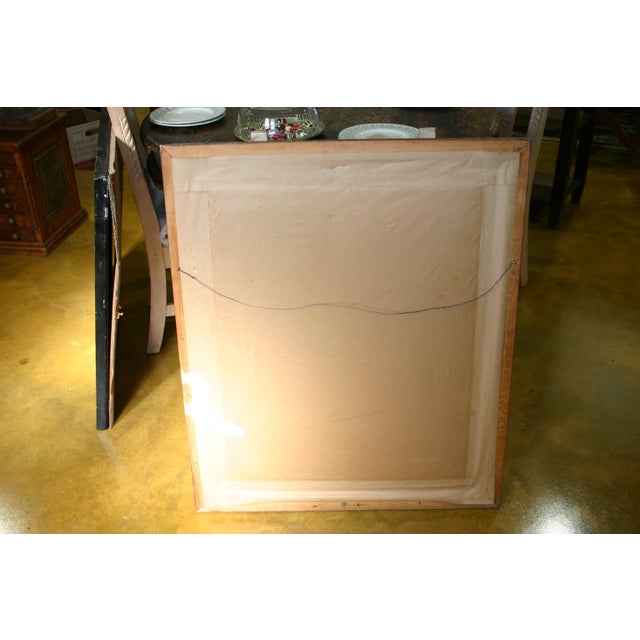 Wood 1960s Watercolor - Surfer Girl - Beach Scene For Sale - Image 7 of 8