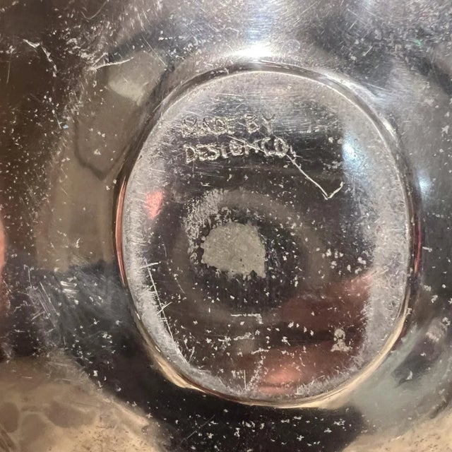 1960s MCM Modernist Aluminum Bowl For Sale - Image 10 of 10