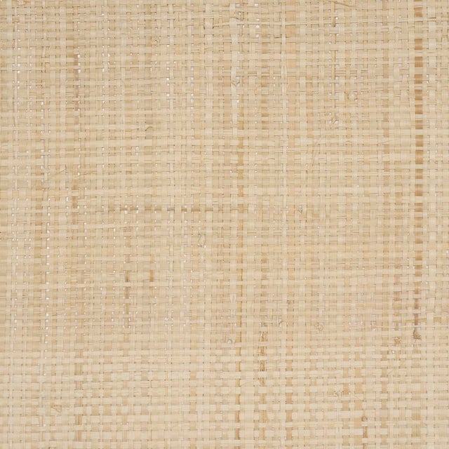 Contemporary SAMPLE - Schumacher Blonde Raffia Wallpaper In Wheat For Sale - Image 3 of 6