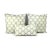 Stout Ferry in Opal Pillow Cover - Cream With Tan and Blue Embroidered Trellis Cushion Case For Sale - Image 4 of 6
