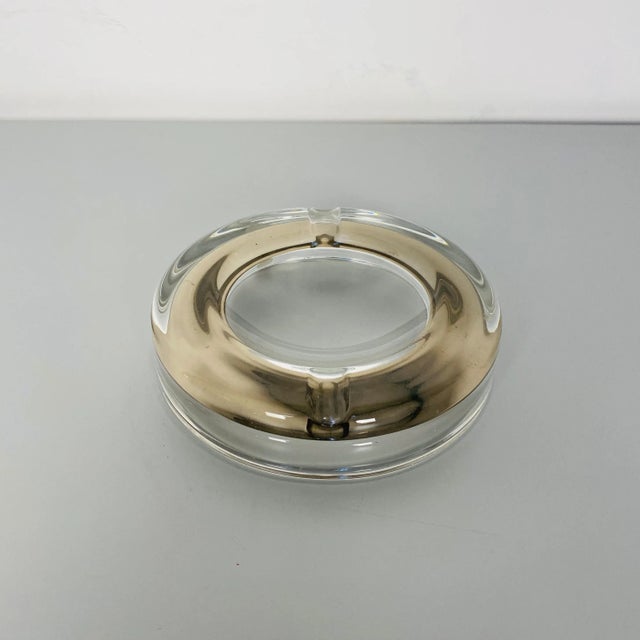 Mid-Century Modern Italian Glass Ashtray with Internal Decoration, 1970s For Sale - Image 4 of 10