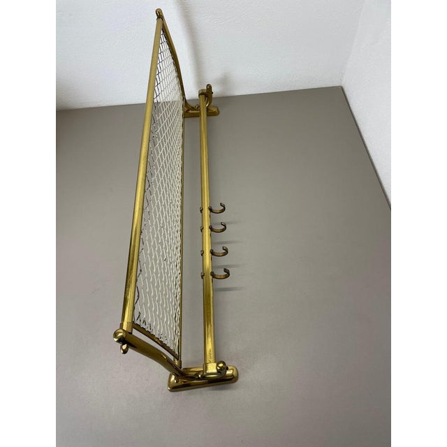 Modernist Brass Coat Rack in the style of Mategot, France, 1950s For Sale - Image 13 of 18