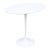 Mid-Century Modern Eero Saarinen for Knoll 22.5" Oval White Tulip Side Table For Sale
