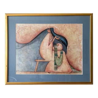 1980s Print - La Bordadora by G. E. Mullen For Sale