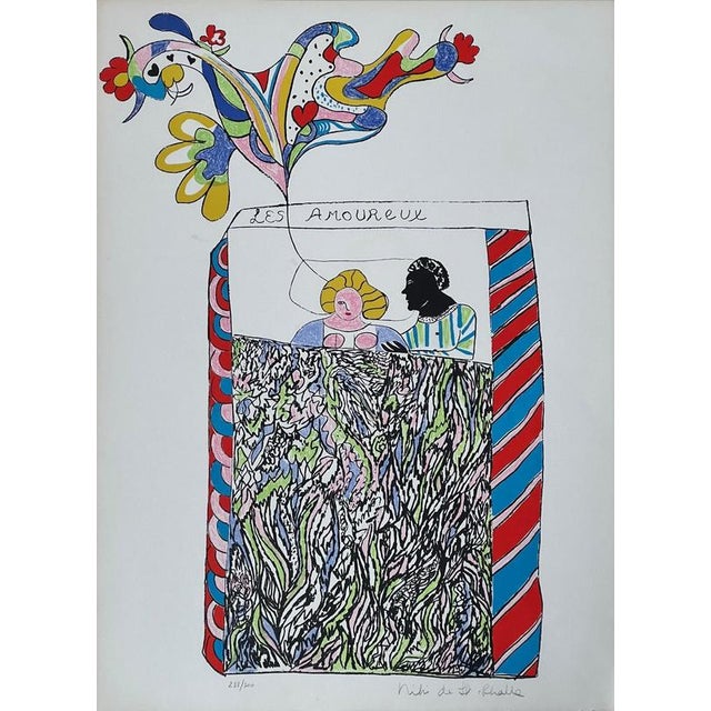 Niki De Saint Phalle, The Lovers, 1971, Lithograph For Sale - Image 8 of 8