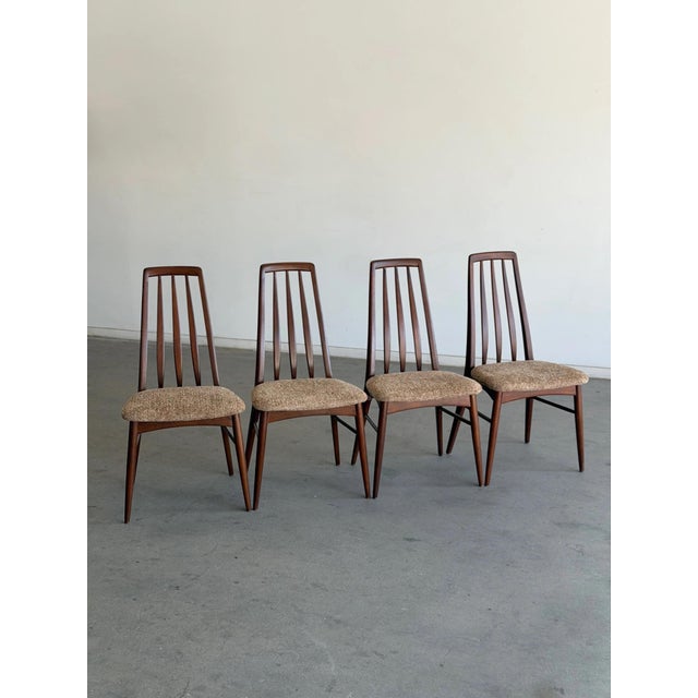 1960s Image 1 of 15 Image 2 of 15 Image 15 of 15 Vintage “Eva” Dining Chairs Designed by Niels Koefoed for Koefoed Hornslet - Set of Four For Sale - Image 5 of 12