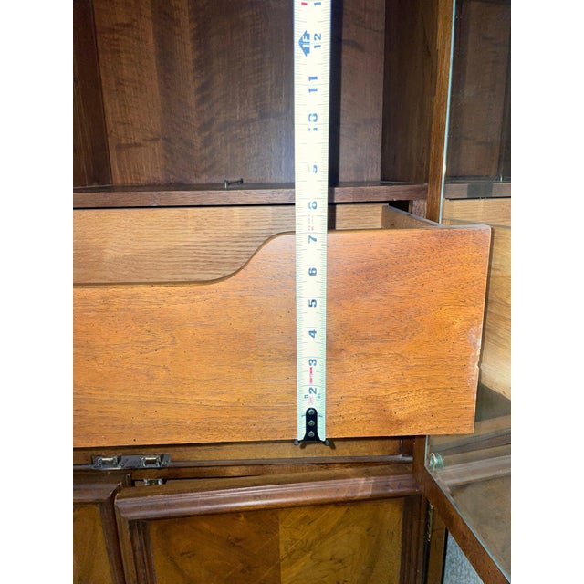 Late 20th Century Drexel Heritage Solid Wood Two-Door Armoire With Interior Drawers For Sale In Boston - Image 6 of 18