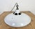 Industrial White Enamel Factory Pendant Lamp, 1960s For Sale - Image 16 of 18