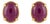 Natural Ruby 10.15cts Earring in 18k Yellow Gold For Sale