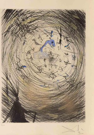 Salvador Dali, Sator, Etching, 1960s