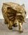 Large Sculptural Elephant Table Base in Carved Resin W Antique Gilt Finish For Sale - Image 9 of 15
