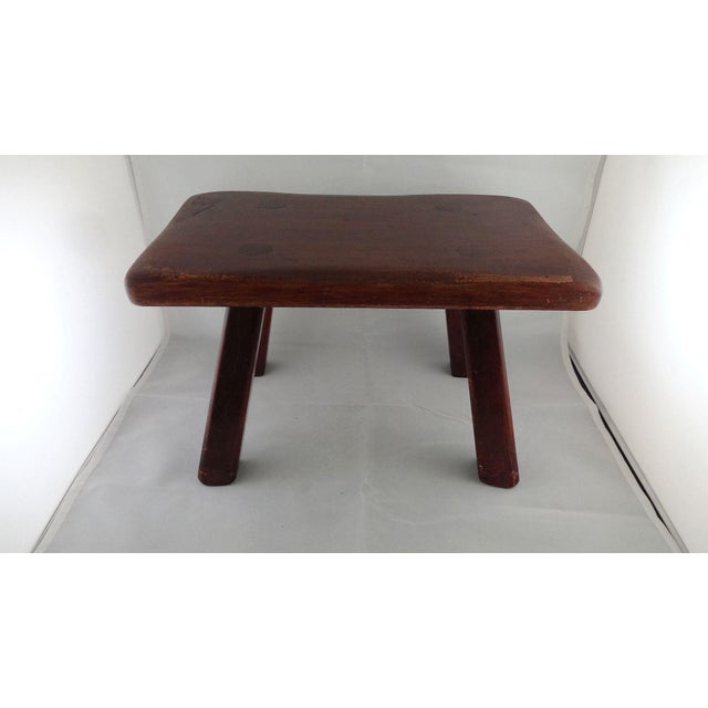 Mid 20th Century Vintage Cushman Wood Stool #9038 For Sale - Image 5 of 5