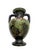 Greek Pottery Black Urn With Twisted Handles
