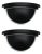 Spanish Black Metal Wall Sconces from Estiluz, Barcelona, 1980s, Set of 2 For Sale