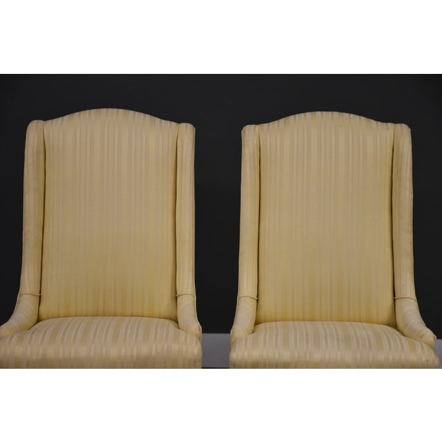 1980s Ethan Allen Queen Anne Style Lounge Chairs - A Pair For Sale In Boston - Image 6 of 9