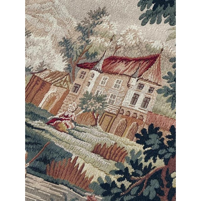 Vintage Aubusson Style Jacquard Tapestry, 1960s For Sale - Image 14 of 18