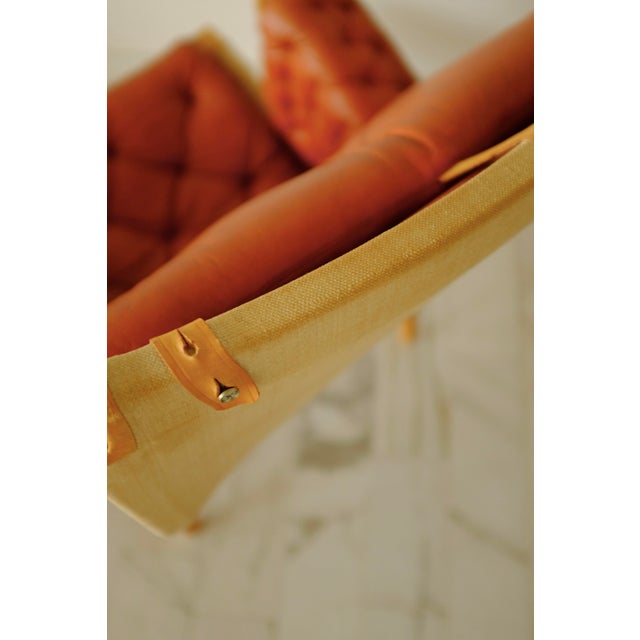 Leather and Canvas Pernilla Chair by Bruno Mathsson For Sale - Image 12 of 16