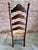Wood Ladderback and Rush Seat Side Chairs - Set of 4 For Sale - Image 7 of 11