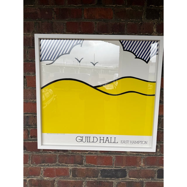Roy Lichtenstein “Guild Hall East Hampton” Poster, Signed & Numbered, 1980 – Framed For Sale In Cleveland - Image 6 of 12