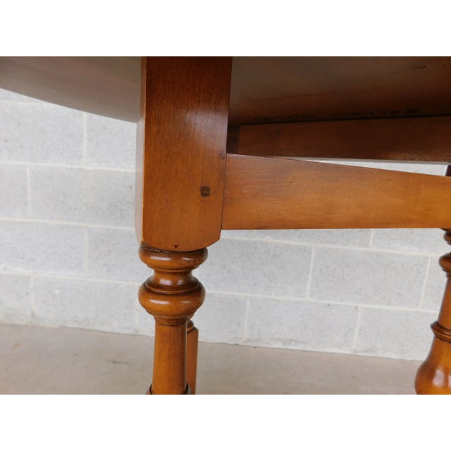 Wallace Nutting Maple Tilt-Top Gate Leg Tuck Away Table #616 For Sale - Image 9 of 12