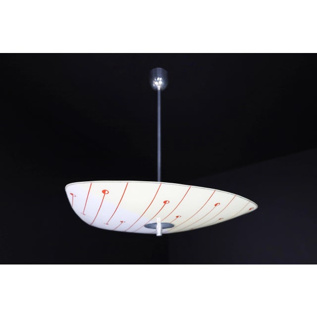 Mid-century glass hanging pendant lamp brussels world expo 1958 this pendant lamp is a magnificent piece of mid-century...