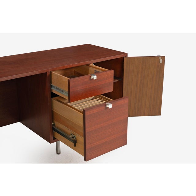 George Nelson for Herman Miller Executive Office Desk and Return 1955 For Sale - Image 9 of 18