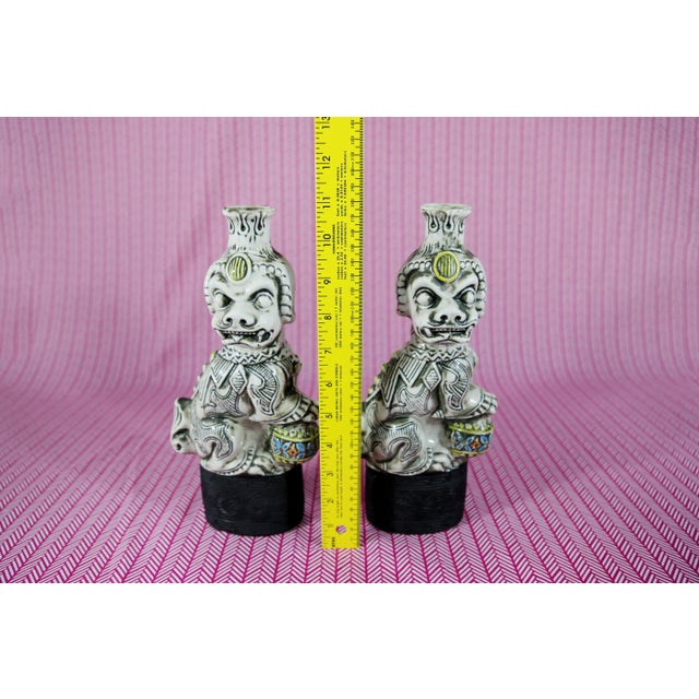 Vintage Foo Lion Garnier Liqueur Bottles - a Pair For Sale - Image 9 of 10