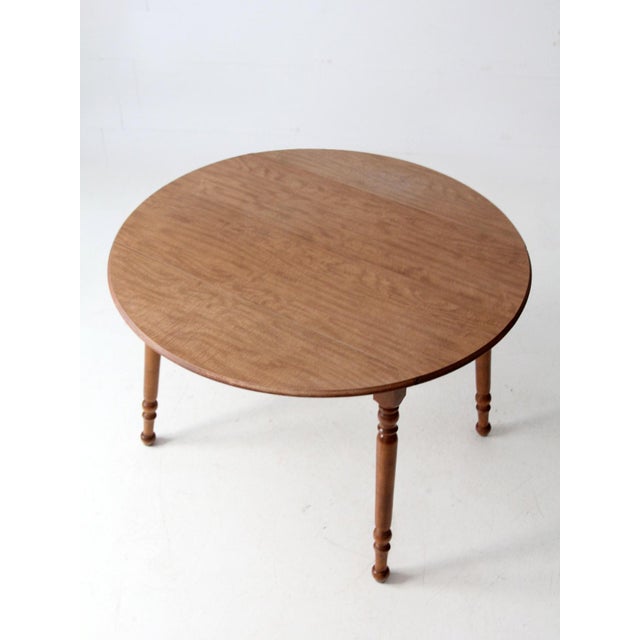 Mid-Century Dearborn Co Drop Leaf Dining Table With Extensions For Sale - Image 4 of 16