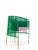 Set of 4 green caribe dining chair by sebastian herkner materials: galvanized and powder-coated tubular steel. Pvc strings...