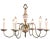 Ceramic Chandelier Pendant Capodimonte 1950 22-53 For Sale - Image 7 of 9