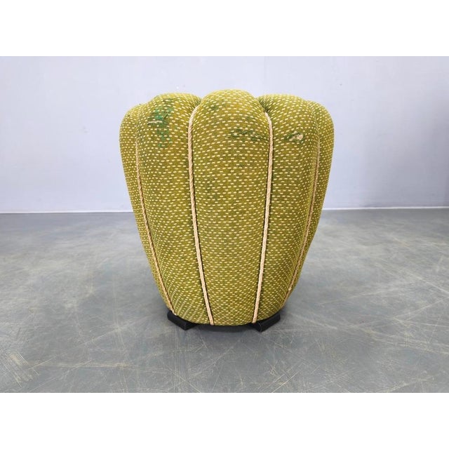 Art Deco Stool attributed to Jindrich Halabala, Former Czechoslovakia, 1930s For Sale - Image 4 of 10