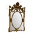 Ornate Venetian-Style Gold Wood Mirror With Cherubs & Floral Carvings, 52.4" H For Sale