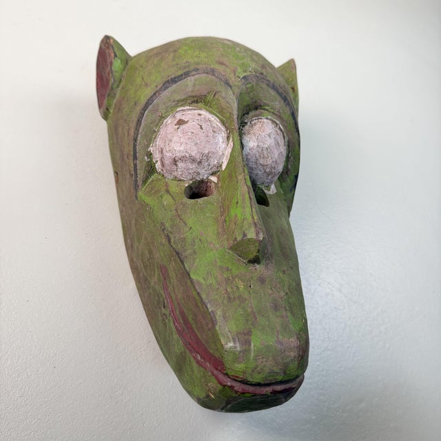 1960s Hand-Carved Hanuman Monkey Masks, Nepal, 1950s, Set of 3 For Sale - Image 5 of 18
