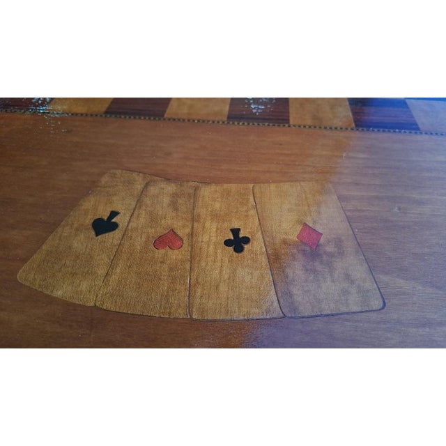 Vintage Game Table in Walnut, 1970s For Sale - Image 4 of 7