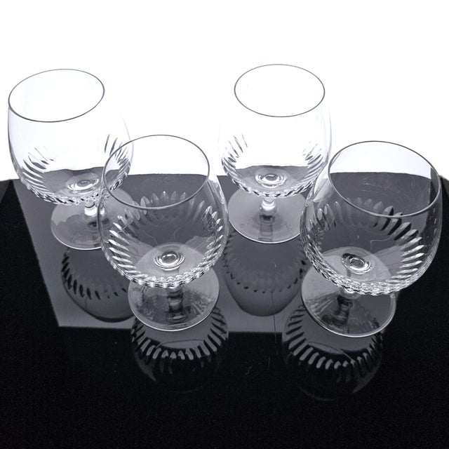 Rogaska Slovenian Lead Crystal Brandy Snifter Glasses Set of 4 5.5" For Sale - Image 4 of 11
